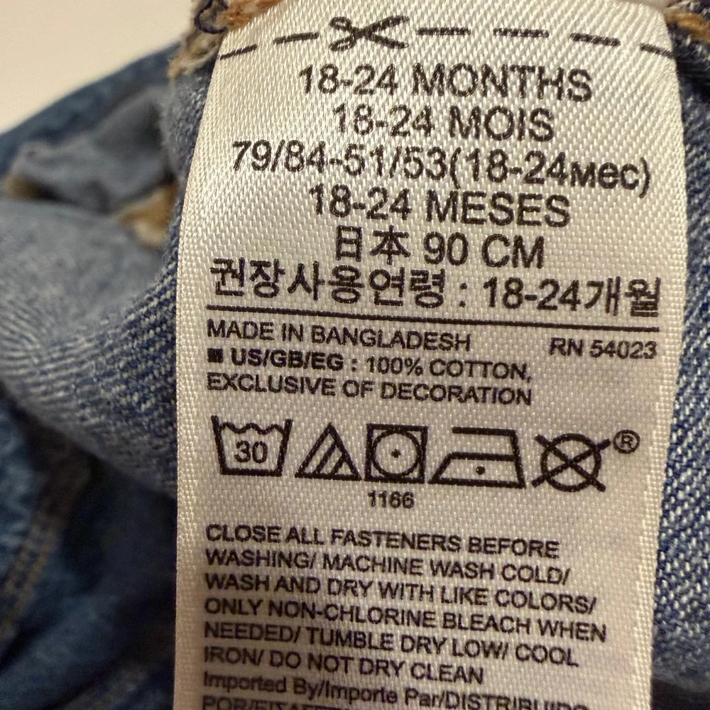Gap denim kids button jacket